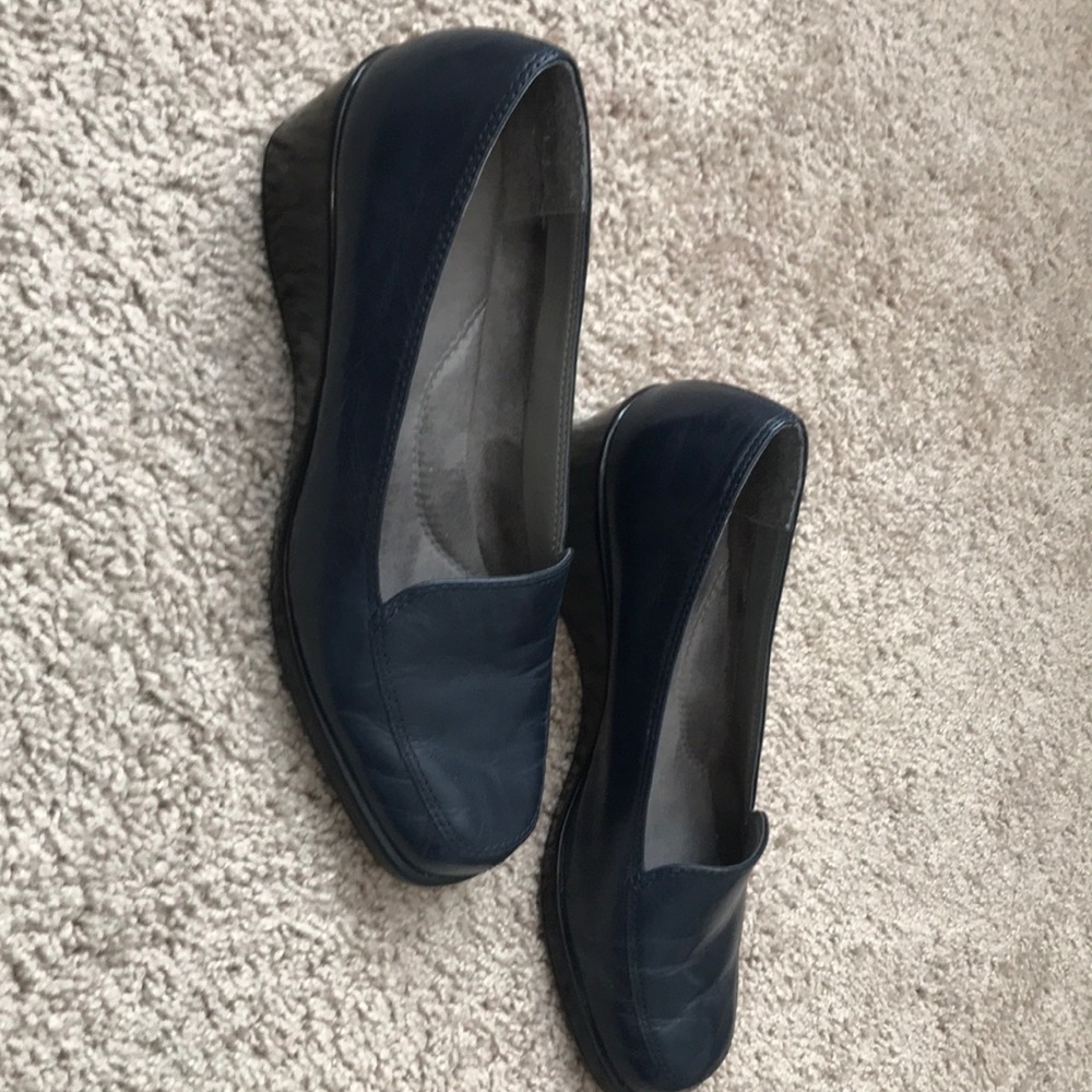 Leather Wedge Shoes